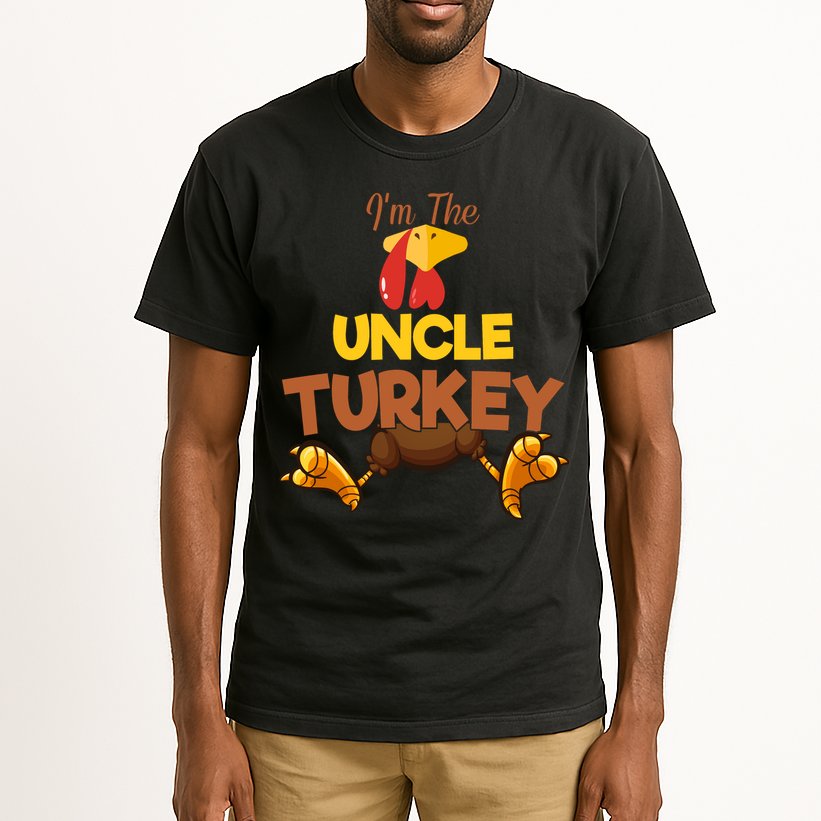 Uncle Turkey Matching Family Group Thanksgiving Gifts  Tall T-Shirt