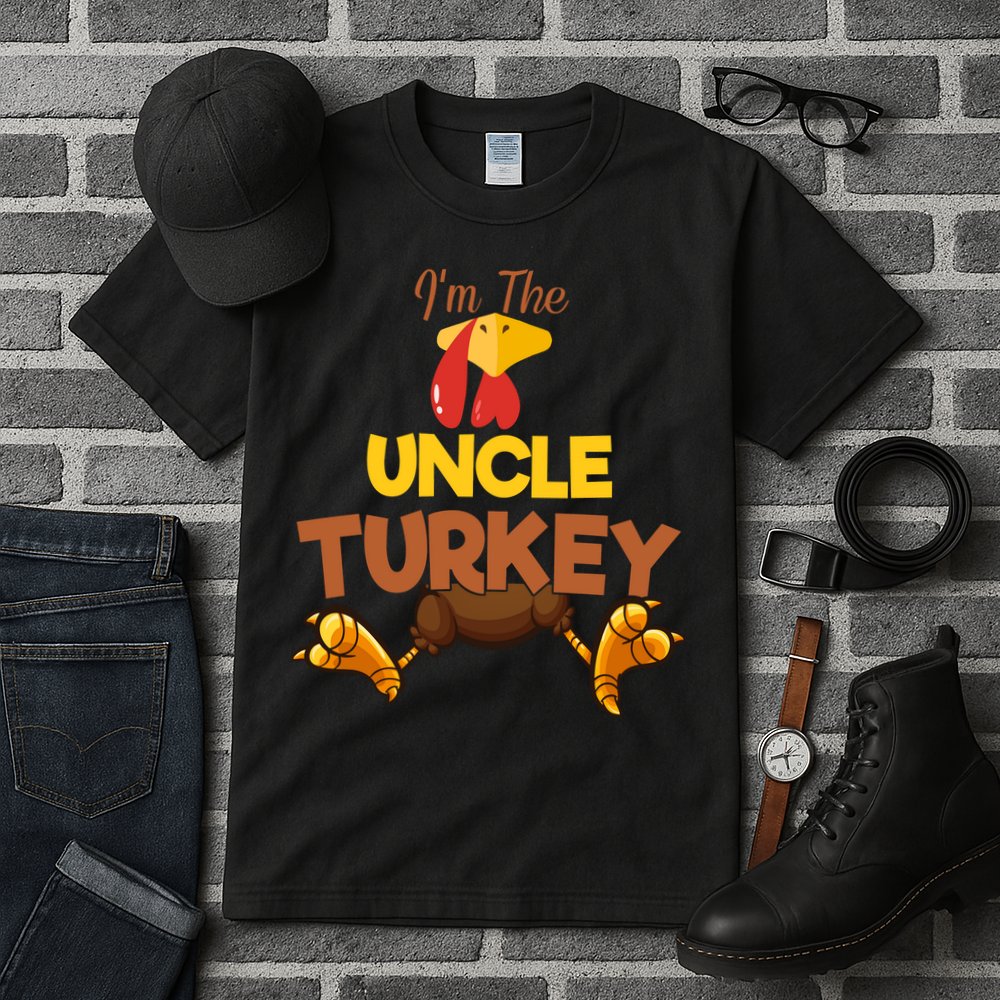 Uncle Turkey Matching Family Group Thanksgiving Gifts  Tall T-Shirt
