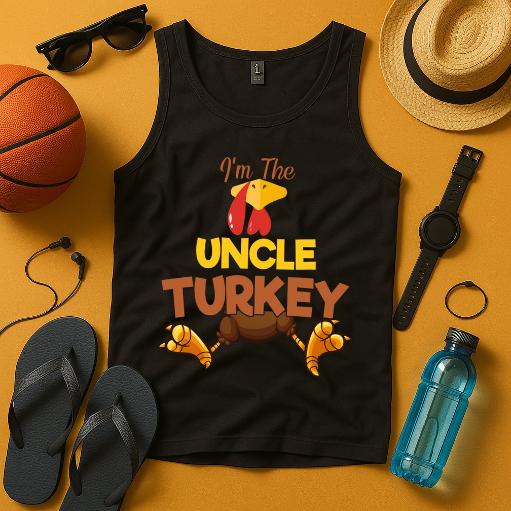 Uncle Turkey Matching Family Group Thanksgiving Gifts  Tank Top