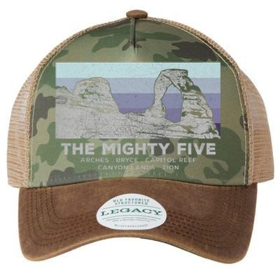 Utahs The Mighty Five National Parks Legacy Tie Dye Trucker Hat