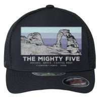 Utahs The Mighty Five National Parks Flexfit Unipanel Trucker Cap