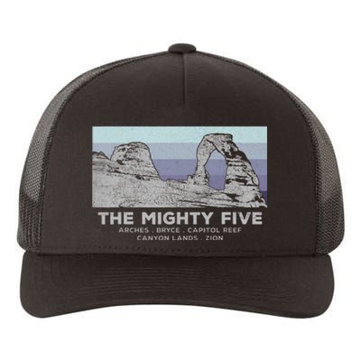 Utahs The Mighty Five National Parks Yupoong Adult 5-Panel Trucker Hat