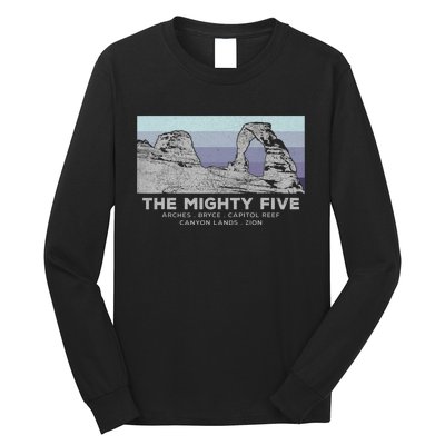 Utahs The Mighty Five National Parks Long Sleeve Shirt