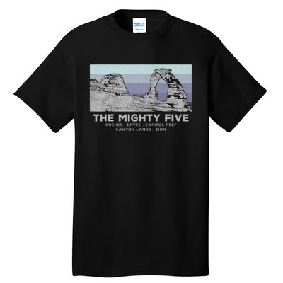 Utahs The Mighty Five National Parks Tall T-Shirt