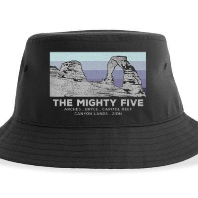 Utahs The Mighty Five National Parks Sustainable Bucket Hat