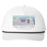 Utahs The Mighty Five National Parks Snapback Five-Panel Rope Hat