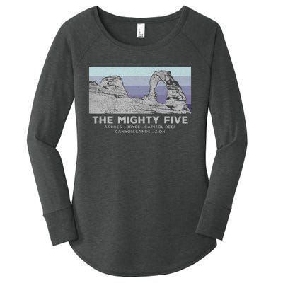 Utahs The Mighty Five National Parks Women's Perfect Tri Tunic Long Sleeve Shirt