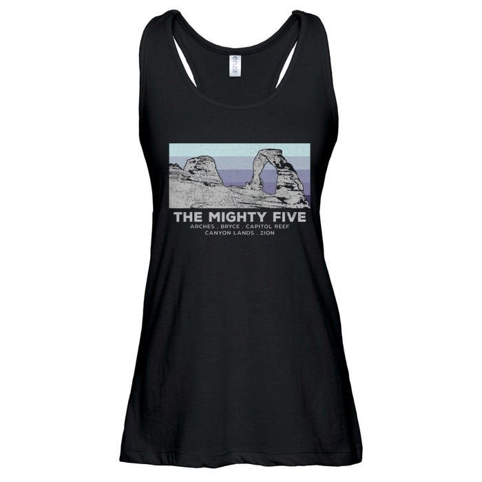 Utahs The Mighty Five National Parks Ladies Essential Flowy Tank