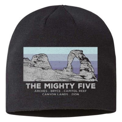 Utahs The Mighty Five National Parks Sustainable Beanie