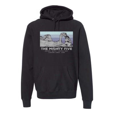 Utahs The Mighty Five National Parks Premium Hoodie