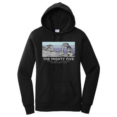 Utahs The Mighty Five National Parks Women's Pullover Hoodie