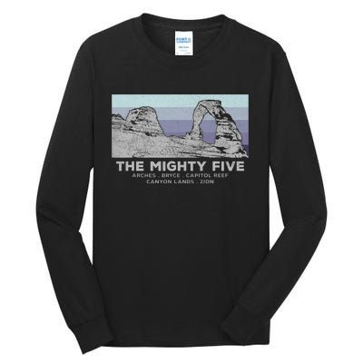 Utahs The Mighty Five National Parks Tall Long Sleeve T-Shirt