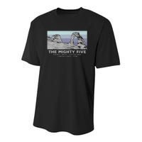 Utahs The Mighty Five National Parks Youth Performance Sprint T-Shirt