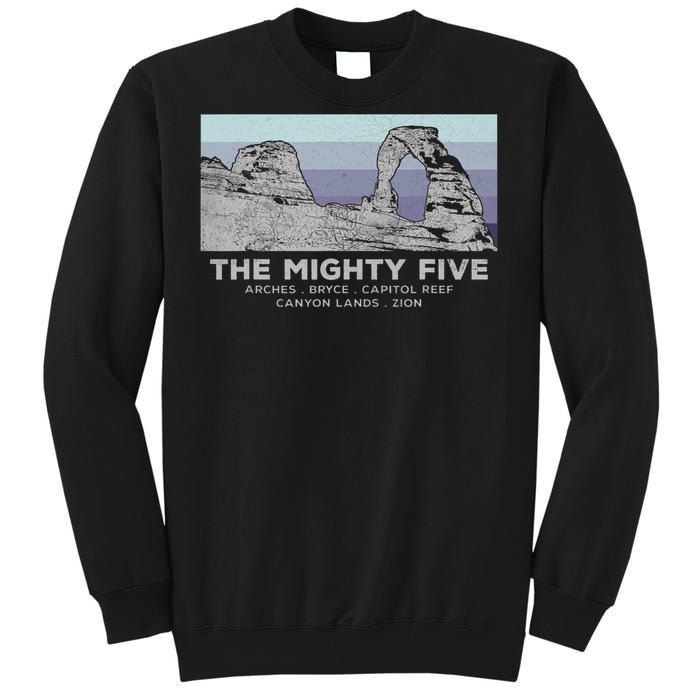 Utahs The Mighty Five National Parks Tall Sweatshirt