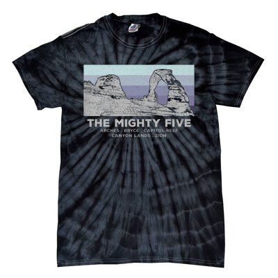 Utahs The Mighty Five National Parks Tie-Dye T-Shirt