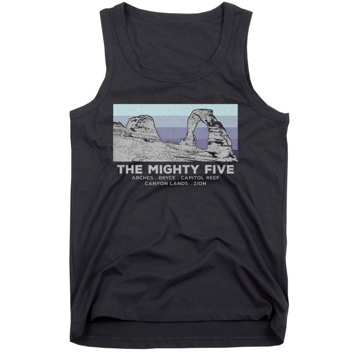 Utahs The Mighty Five National Parks Tank Top