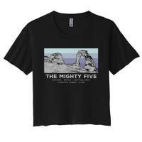 Utahs The Mighty Five National Parks Women's Crop Top Tee