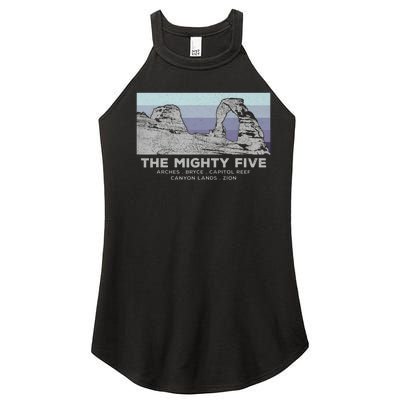 Utahs The Mighty Five National Parks Women’s Perfect Tri Rocker Tank