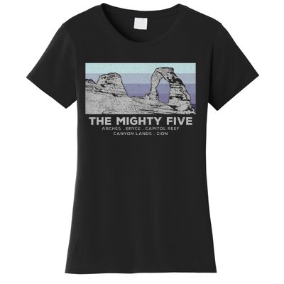 Utahs The Mighty Five National Parks Women's T-Shirt