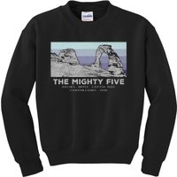 Utahs The Mighty Five National Parks Kids Sweatshirt