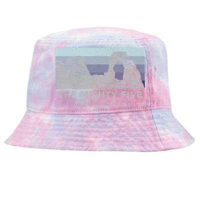 Utahs The Mighty Five National Parks Tie-Dyed Bucket Hat