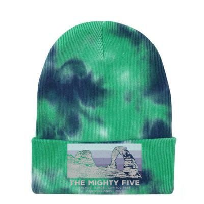 Utahs The Mighty Five National Parks Tie Dye 12in Knit Beanie