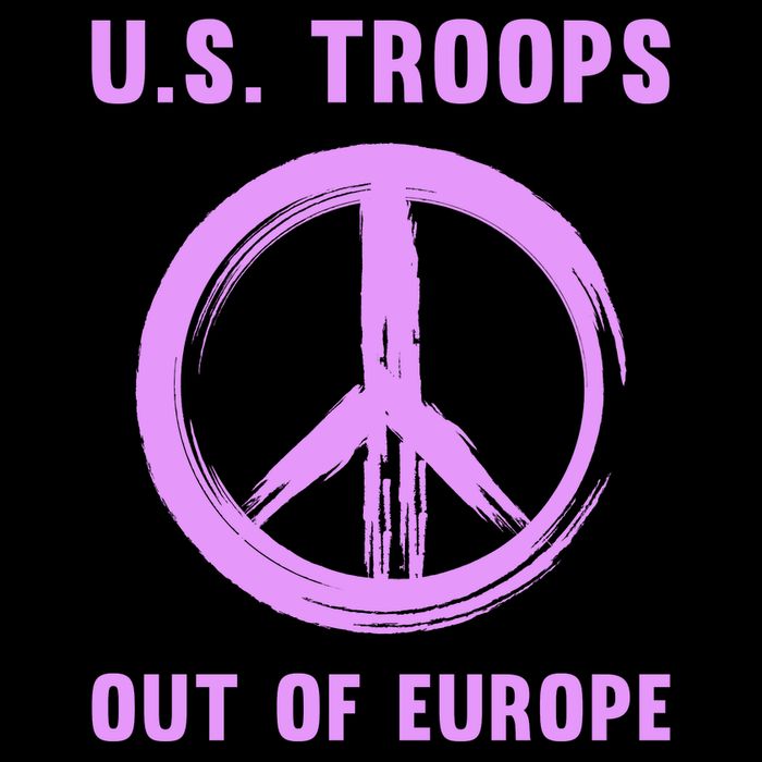 US Troops Out of Europe End the Occupation Peace Sign Hoodie