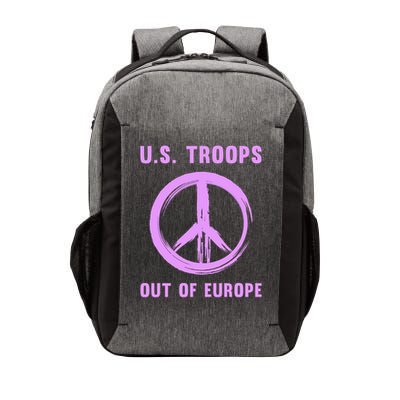 US Troops Out of Europe End the Occupation Peace Sign Vector Backpack