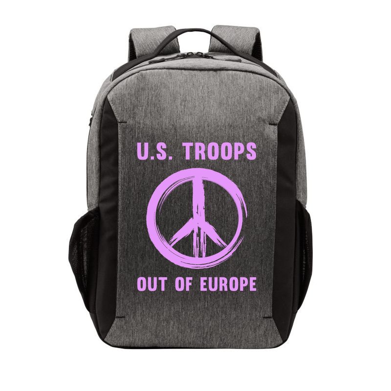 US Troops Out of Europe End the Occupation Peace Sign Vector Backpack