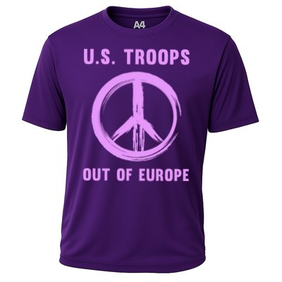 US Troops Out of Europe End the Occupation Peace Sign Performance Shirt