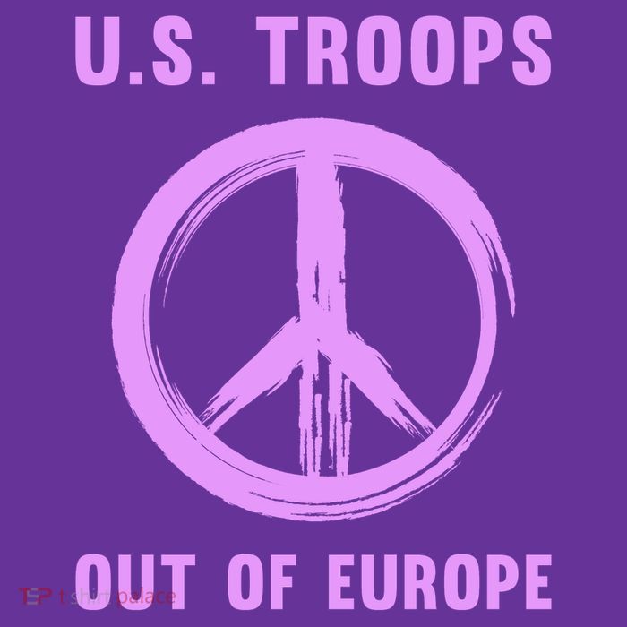 US Troops Out of Europe End the Occupation Peace Sign Poster