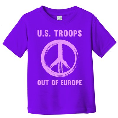 US Troops Out of Europe End the Occupation Peace Sign Toddler T-Shirt