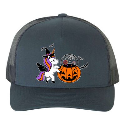 Unicorn Treat Or Trick Halloween Yupoong Adult 5-Panel Trucker Hat