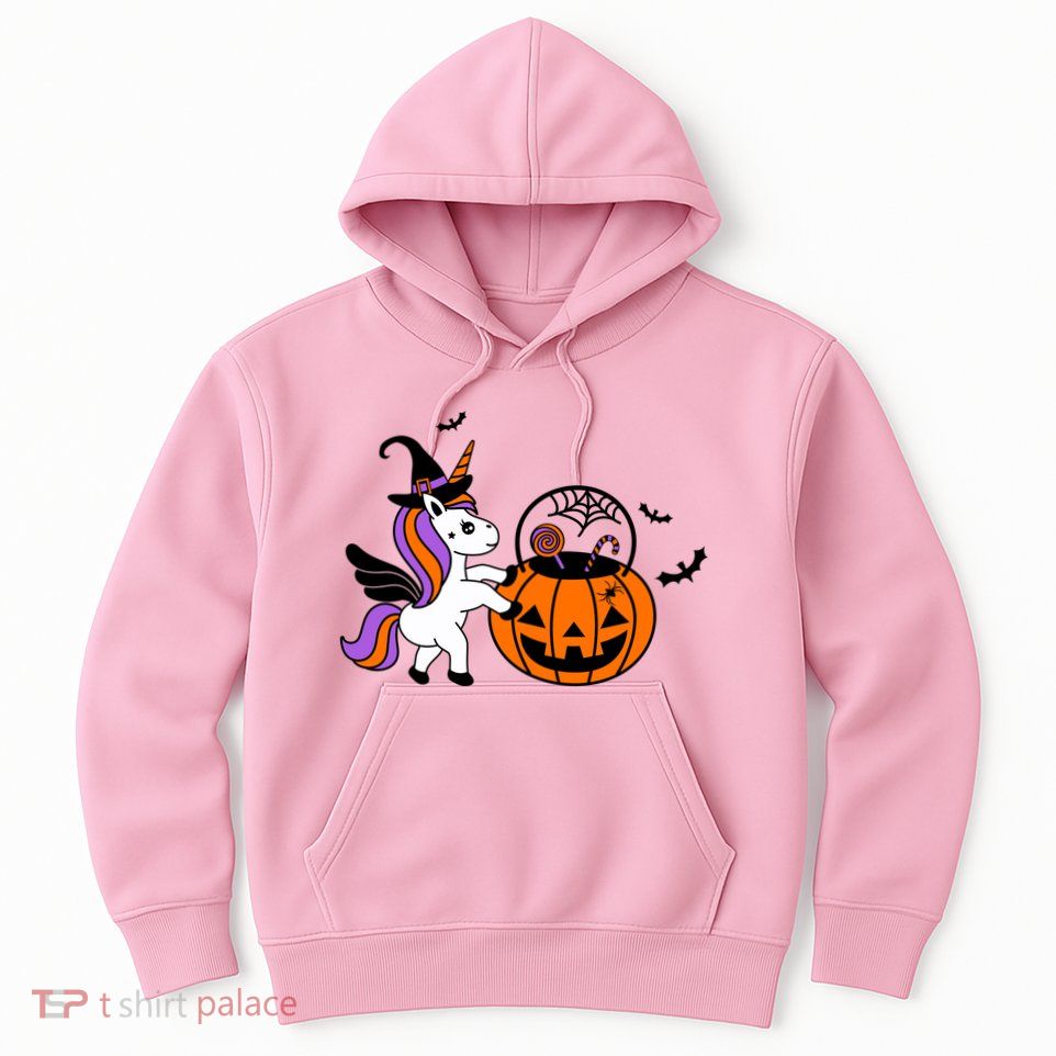 Unicorn Treat Or Trick Halloween Hoodie