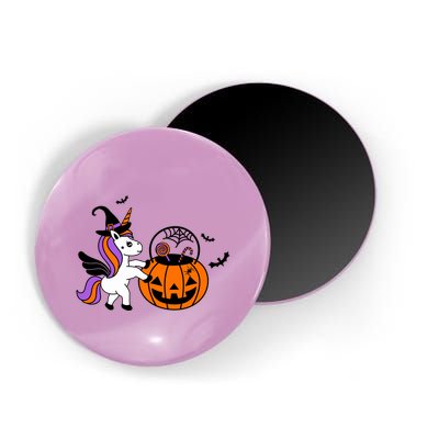 Unicorn Treat Or Trick Halloween Magnet