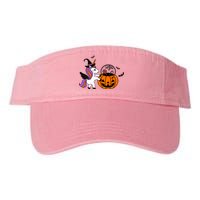 Unicorn Treat Or Trick Halloween Valucap Bio-Washed Visor