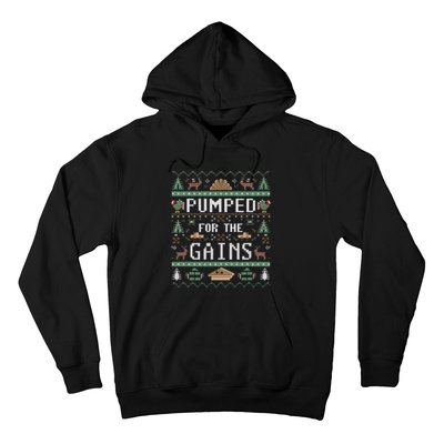 Ugly Thanksgiving Pumped For The Gains Fall Autumn Feast Hoodie