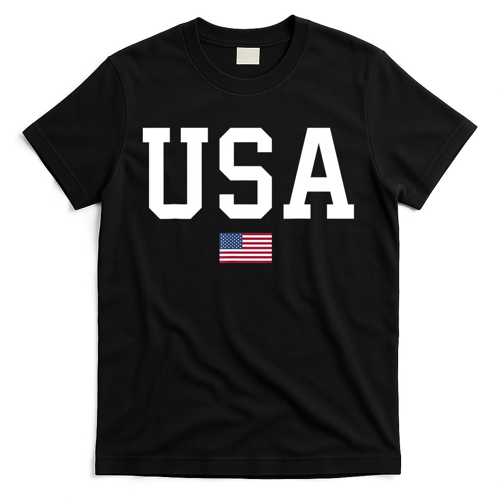 USA T Patriotic American Flag July 4th T-Shirt