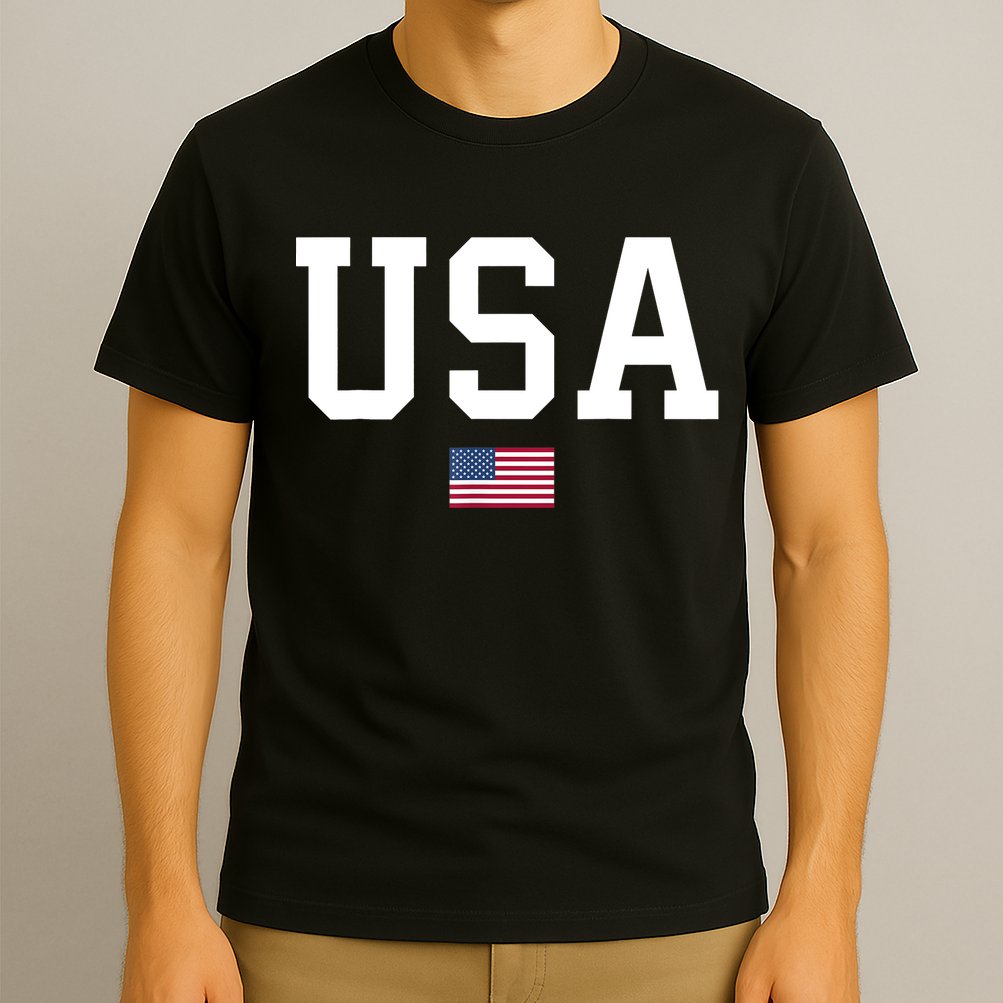 USA T Patriotic American Flag July 4th T-Shirt