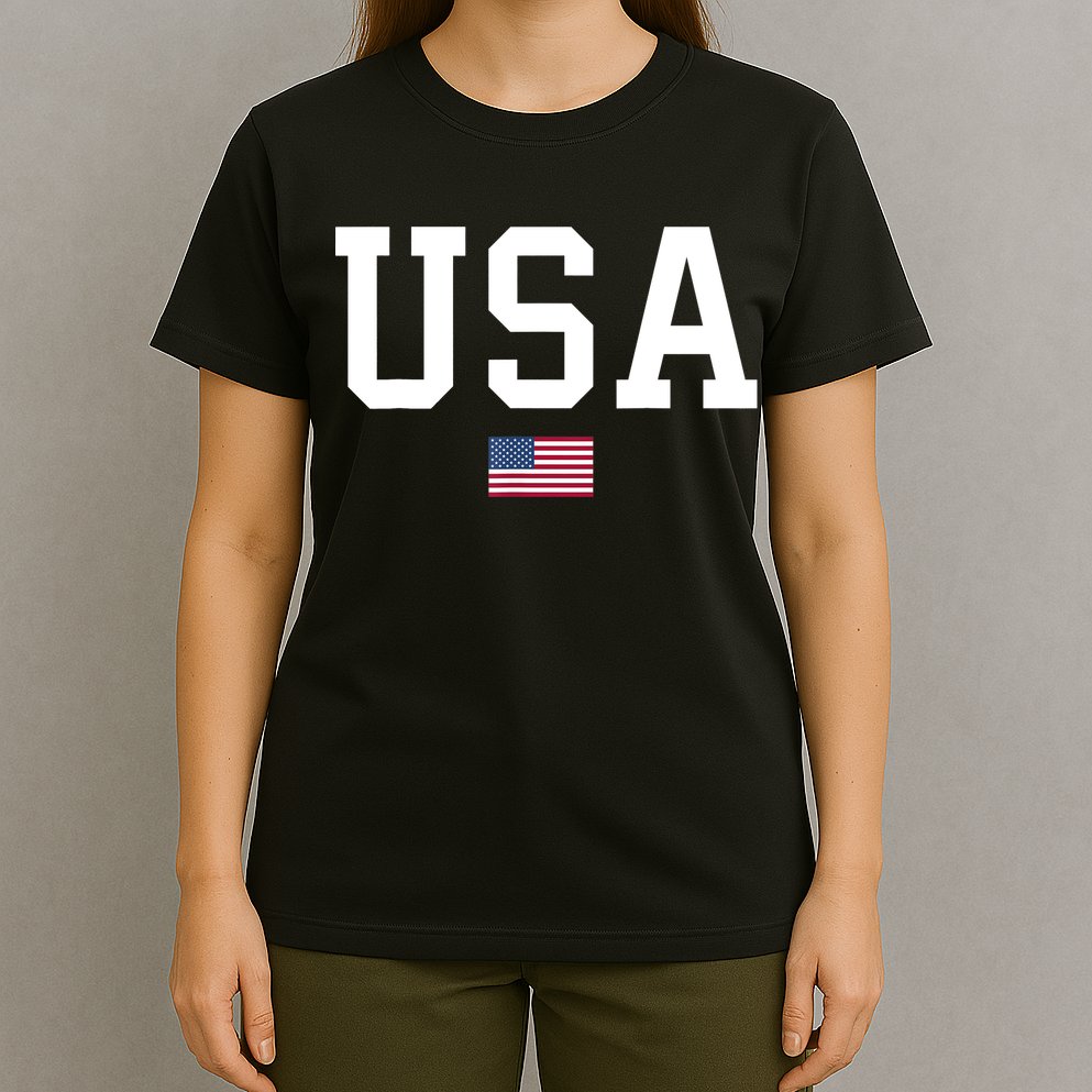 USA T Patriotic American Flag July 4th T-Shirt