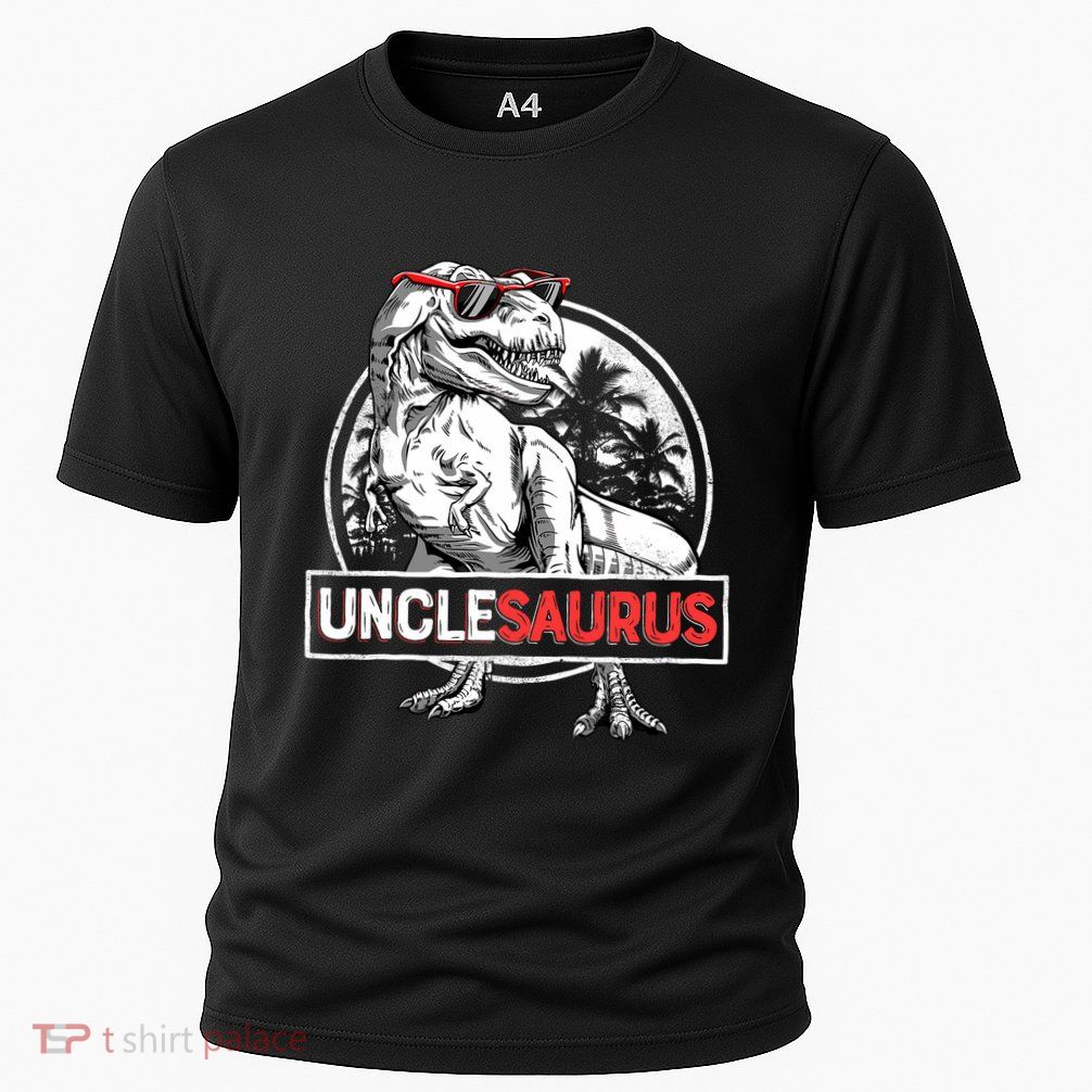 Unclesaurus T Rex Dinosaur Uncle Saurus Family Matching Performance Shirt