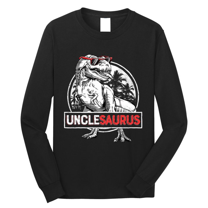 Unclesaurus T Rex Dinosaur Uncle Saurus Family Matching Long Sleeve Shirt