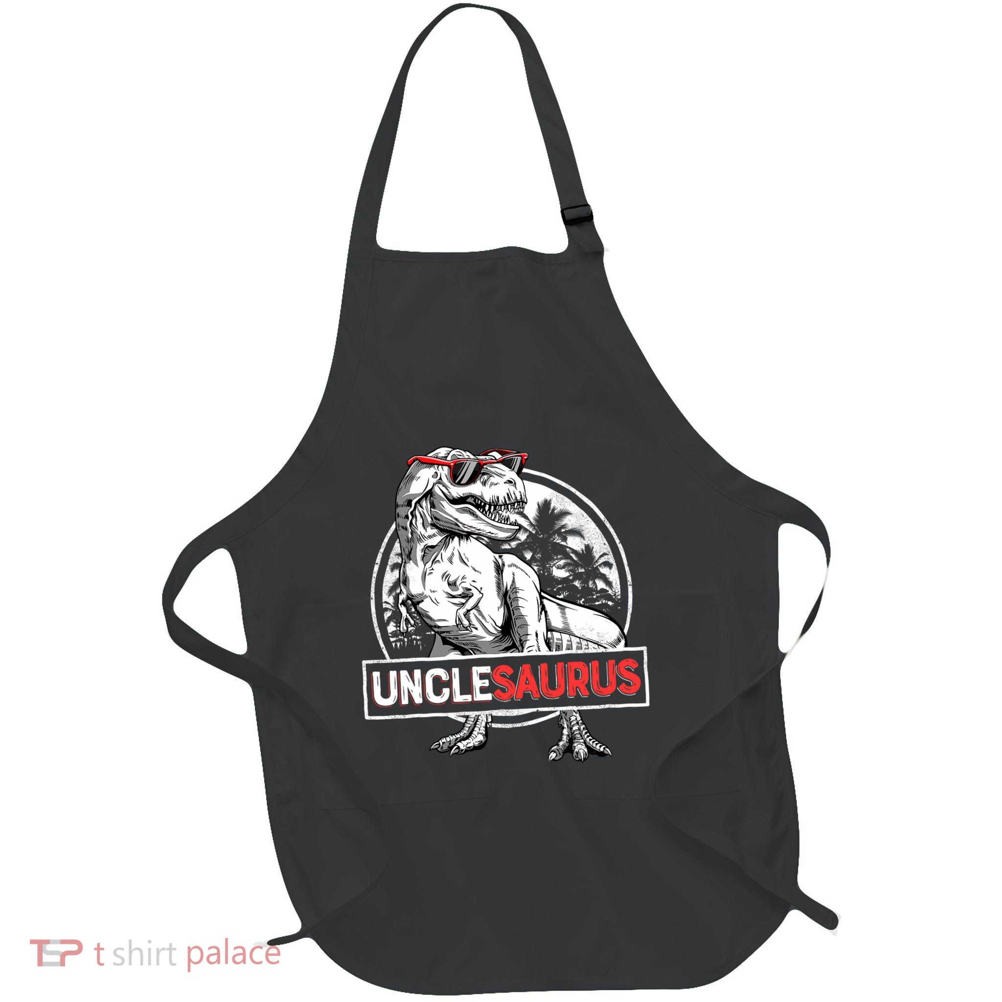 Unclesaurus T Rex Dinosaur Uncle Saurus Family Matching Apron