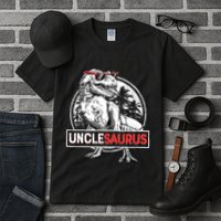 Unclesaurus T Rex Dinosaur Uncle Saurus Family Matching Tall T-Shirt