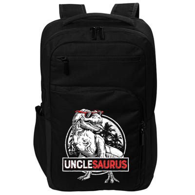 Unclesaurus T Rex Dinosaur Uncle Saurus Family Matching Impact Tech Backpack