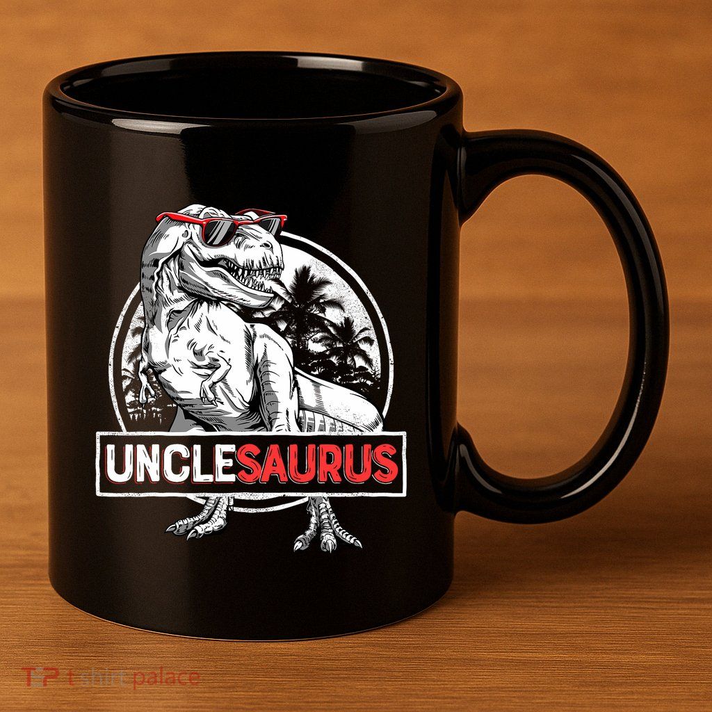 Unclesaurus T Rex Dinosaur Uncle Saurus Family Matching 11oz C Handle Ceramic Mug