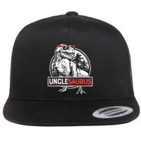 Unclesaurus T Rex Dinosaur Uncle Saurus Family Matching Flat Bill Trucker Hat