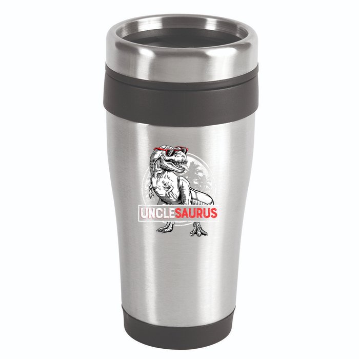 Unclesaurus T Rex Dinosaur Uncle Saurus Family Matching 16oz Travel Tumbler