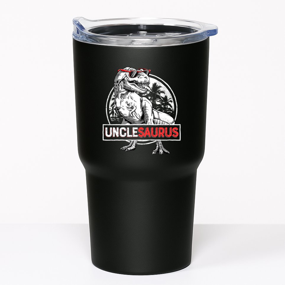 Unclesaurus T Rex Dinosaur Uncle Saurus Family Matching Tumbler