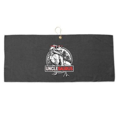 Unclesaurus T Rex Dinosaur Uncle Saurus Family Matching Large Microfiber Waffle Golf Towel